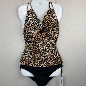 NWT Calvin Klein Matching Swim Tankini and Bottoms Size L